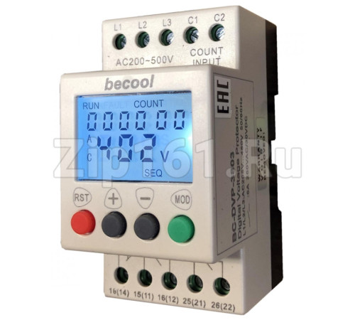 Реле контроля напряжения Becool BC-DVP-3803