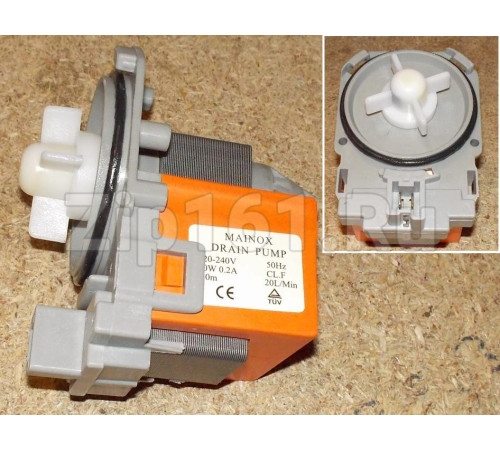 Помпа на 3 защелках MAINOX 30w (без улит.), зам.63BS105