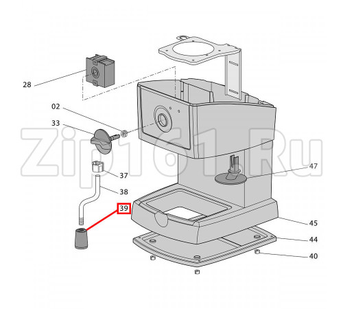 Насадка-капучинатор кофеварки Delonghi 535789