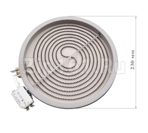 Электроконфорка 2100W D230mm (hi-light) Whirlpool 481231018892 C00327341