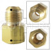 DJ - M 3/8 - F 1/4 (5/16) Штуцер переходной (М - наружняя, F - внутренняя) DJ - M 3/8 - F 1/4 (5/16) Штуцер переходной (М - наружняя, F - внутренняя)