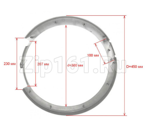 Рамка люка стиральной машины Bosch 11026190
