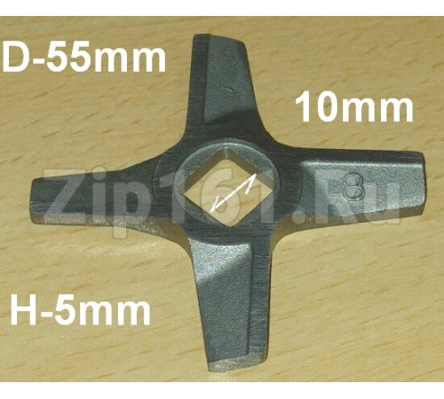 Нож для мясорубки Zelmer №8 BOSCH 755472 двухсторонний