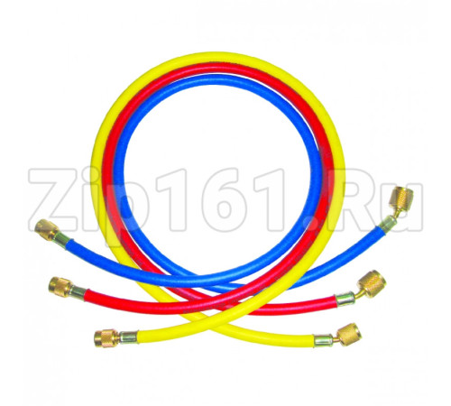 Набор заправочных шлангов 3шт 150см, 600PSI (R22, R134, R404, R410) DSZH CT-360-RYB-P