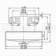 Мотор пылесоса HWX-PB LG 1400W, H=112мм D=137мм