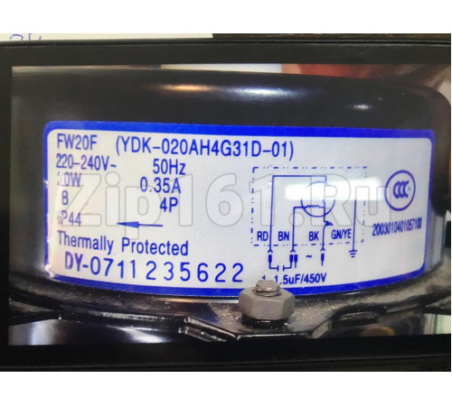 Двигатель внешнего блока FW20F (YDK-020AH4G31D-01) 0.35A