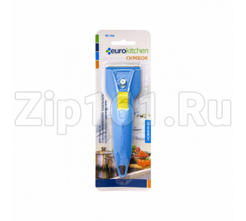 Скребок для чистки стеклокерамики, голубой/желтый Eurokitchen RS-14A
