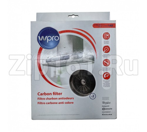 Угольный фильтр TYPE 145 WPRO для кухонной вытяжки Whirlpool 484000008780