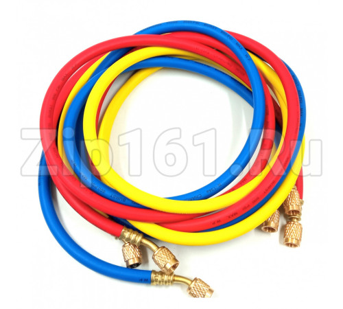 Набор шлангов 3шт 180 см, 600PSI (R-134, R-404, R-407) DS 72600