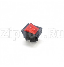 Кнопка универсальная биполярная красного цвета 20A 250V 4 контакта