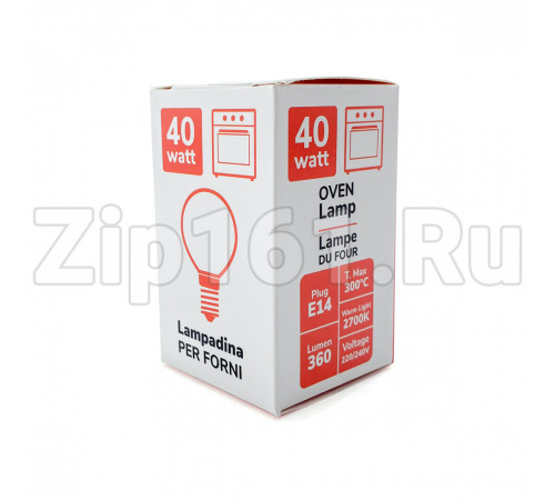 Лампа для духовки E14 40W 220/240 300C MONDO