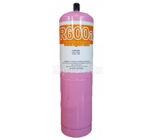 Фреон R-600a балон 850гр с клапаном шредера
