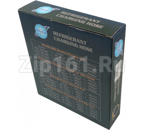 Набор шлангов 3шт 120см, 500PSI (R-12, R-22, R-502) DS 48500