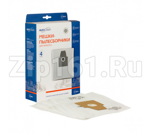 Мешки пылесборники, 4 шт Euroclean для пылесоса E-06/4