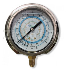 Мановакуумметр с глицерином, 80 мм (R22; R134a; R404A; R407C; R507) Becool BCJL-NG-80