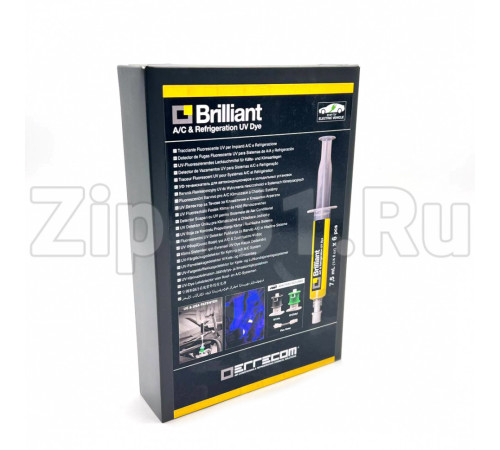 UV-краситель Errecom BRILLIANT 6 картриджей по 7,5 мл с адаптером для R134а (TR1058.A6.H2.S2)