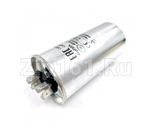 Конденсатор CBB65 40uF 450V алюминий 2x4 контакта