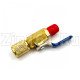 Вентиль шаровый CBFF-1 1/4"SAE F x 1/4"SAE M для заправочных шлангов