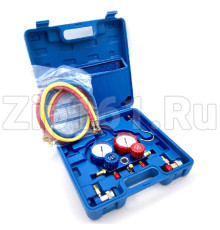 Коллектор M80336A-R410a (R22/R134a/R410a/R404a) в комплекте шланги 3 шт 90см и быстросъемы QC17