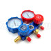 Коллектор M80336A-R410a (R22/R134a/R410a/R404a) в комплекте шланги 3 шт 90см и быстросъемы QC17 Коллектор M80336A-R410a (R22/R134a/R410a/R404a) в комплекте шланги 3 шт 90см и быстросъемы QC17