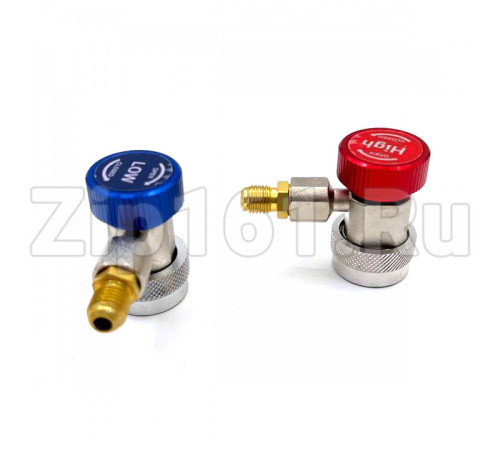 Коллектор M80336A-R410a (R22/R134a/R410a/R404a) в комплекте шланги 3 шт 90см и быстросъемы QC17