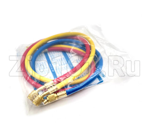 Коллектор M80336A-R410a (R22/R134a/R410a/R404a) в комплекте шланги 3 шт 90см и быстросъемы QC17