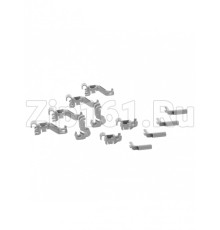 Комплект держателей нижней складной гребенки для посуды Bosch 00632374