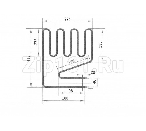 ТЭН для саун HARVIA ZSS-110 1500W 275 А 8/1,5 Т 220