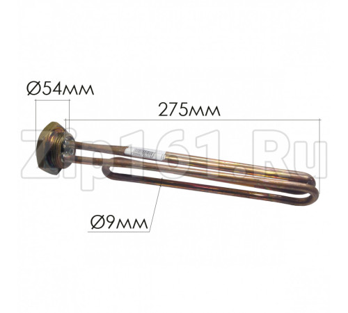 ТЭН водонагревателя 3000W RCT TW3 PA резьба D-42mm с местом под анод М6 Thermowatt 182322