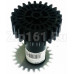 Шестерня (привод шнека) Braun 7051414, 4195612 черная 24-зубца D-61.6/30, H81/20 Шестерня (привод шнека) Braun 7051414, 4195612 черная 24-зубца D-61.6/30, H81/20