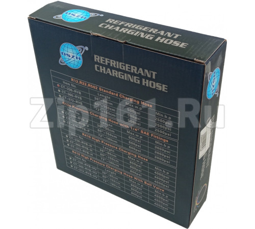 Набор шлангов 3шт 90 см, 500PSI (R-12, R-22, R-502) DS 36500