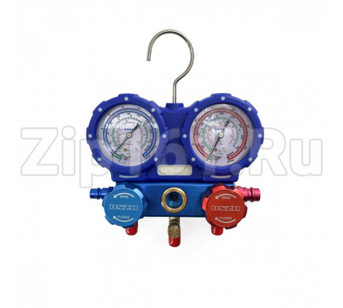 Манометрический коллектор в кейсе R22/404/407/410 1.8м стекло DSZH WK-P7202S 2хAD89