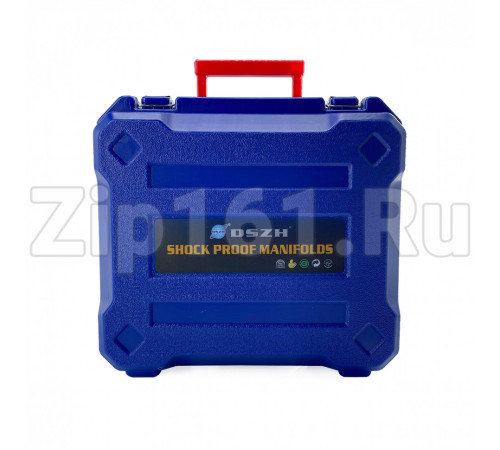 Манометрический коллектор в кейсе R22/404/407/410 1.8м стекло DSZH WK-P7202S 2хAD89