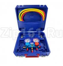 Манометрический коллектор в кейсе R22/404/407/410 1.8м стекло DSZH WK-P7202S 2хAD89