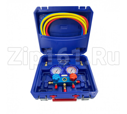 Манометрический коллектор в кейсе R22/404/407/410 1.8м стекло DSZH WK-P7202S 2хAD89