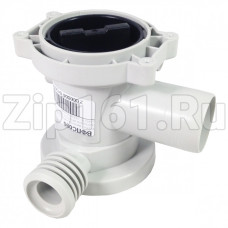 Корпус фильтра помпы Улитка с заглушкой ARISTON, INDESIT - 092264 -145315 -119307 Белая Корпус фильтра помпы Улитка с заглушкой ARISTON, INDESIT - 092264 -145315 -119307 Белая