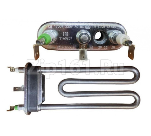 Тэн 1700W L-175mm короткий, прямой с отверстием T-CONTROLS by Thermowatt 3160257