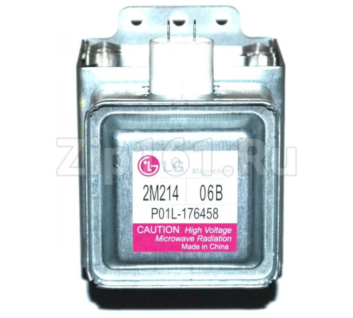 Магнетрон LG 2M214-06B 700W 4 пластины 6 отверстия разъем перпендикулярно