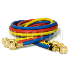 Набор шлангов 3шт 150 см, 600PSI (R-134, R-404, R-407) DS 60600