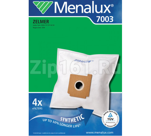 Мешок для пыли Menalux 7003 Синтетические, для пылесосов Zelmer 9002563360
