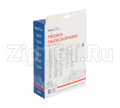 Мешок-пылесборник Euroclean для Electrolux E-02/4, 4 шт