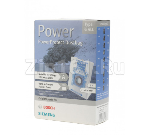 Мешки-пылесборники; тип G, 4 шт Bosch 00576863