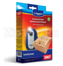 Комплект мешков (5шт) для пылесосов Samsung + Фильтр Topperr SM 7