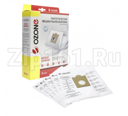 Мешки-пылесборники 5шт Ozone для пылесосов M-05