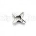 Нож мясорубки Philips 420306564080, Bosch 00020468 B-45mm (9x9), H-9.5мм MM01W02