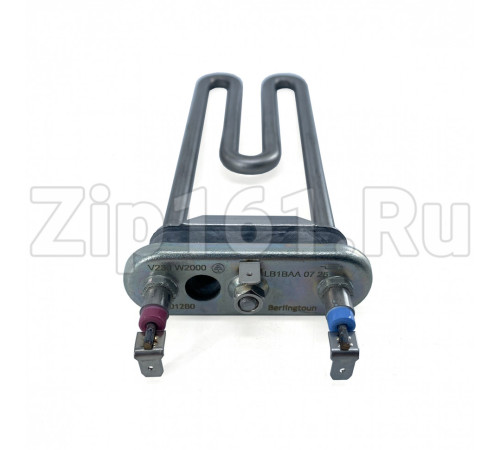 Тэн Berlingtoun 2000W прямой с отв. под датчик L=200мм, резика с юбкой, Bosch maxx 267512