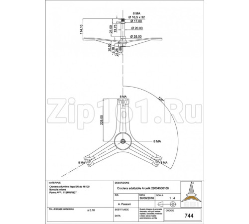 Крестовина барабана Beko 28004500100 cod744