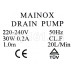 Помпа MAINOX 30w на защелках 3шт клеммы вперед вместе для Bosch