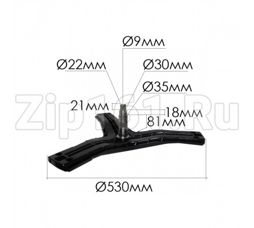 Крестовина барабана LG MHW62121402