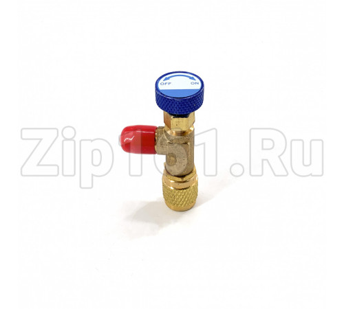 Вентиль сервисный 1/4M x 1/4F LTV-1223 синий